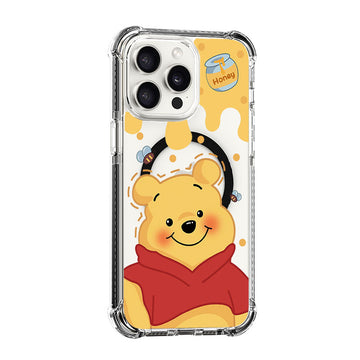 Smiling Winnie the Pooh Design shockproof Magsafe Case