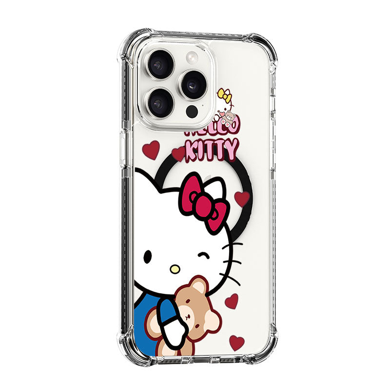 Hello Kitty with Bear Design  shockproof Magsafe Case