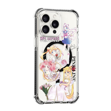 Sailor Moon Serena Tsukino&Small Lady Design shockproof Magsafe Case