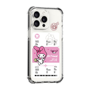 My Melody Flight Ticket Design shockproof Magsafe Case