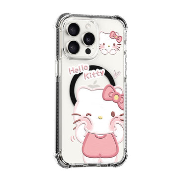 Pinch Hello Kitty's Face Design shockproof Magsafe Case