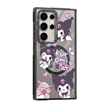 Lovely Little Monster Kuromi Design Magnetic Samsung Galaxy Phone Case