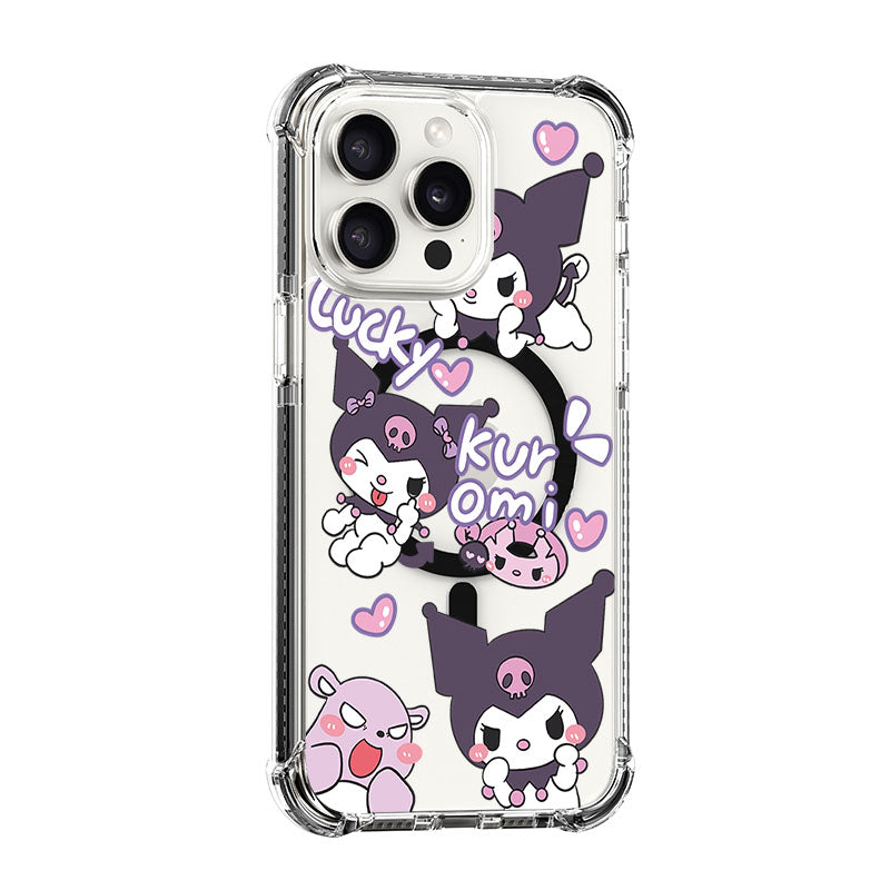 Lovely Little Monster Kuromi Design shockproof Magsafe Case