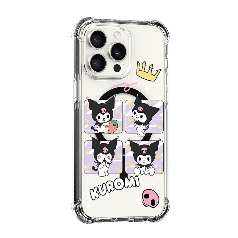 Kuromi Small Crown Design shockproof Magsafe Case