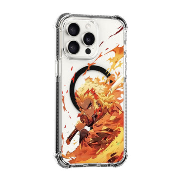 Demon Slayer-Rengoku Kyoujurou Design shockproof Magsafe Case