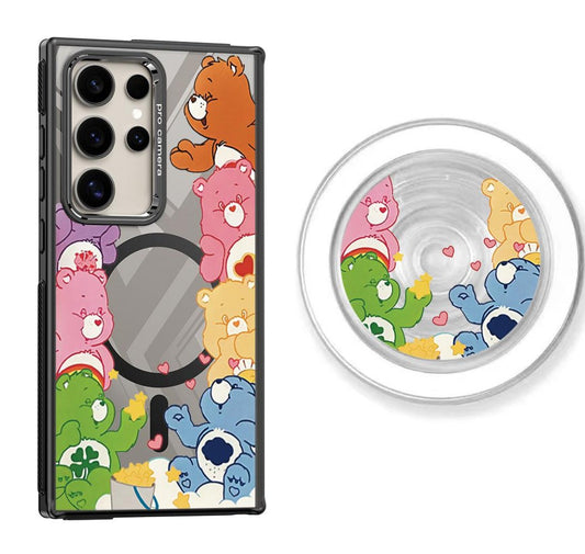 Colorful Care Bears Design Magnetic Samsung Galaxy Case