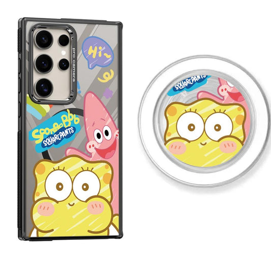 SpongeBob&Patrick Star Design Magnetic Samsung Galaxy Phone Case