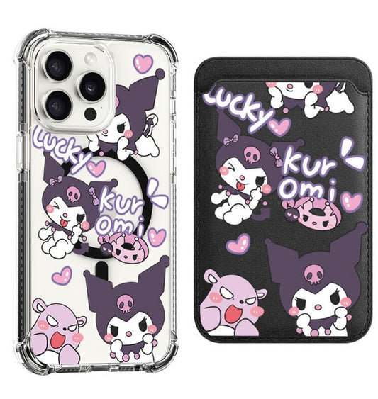 Lovely Little Monster Kuromi Design shockproof Magsafe Case