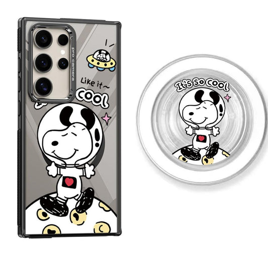 Astronaut Snoopy Design Magnetic Samsung Galaxy Case