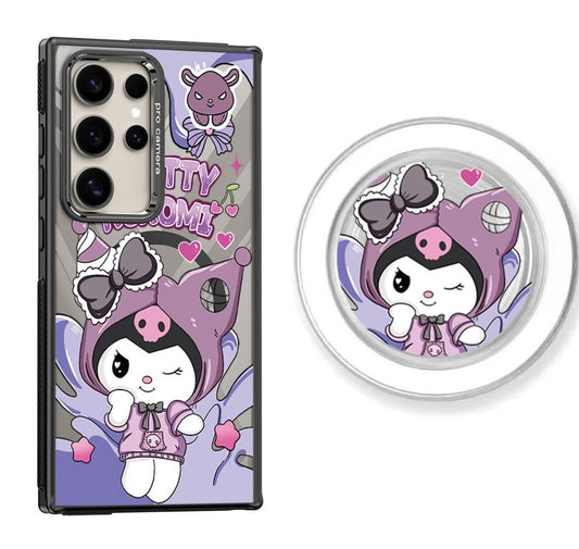 Pretty Kuromi Design Magnetic Samsung Galaxy Phone Case