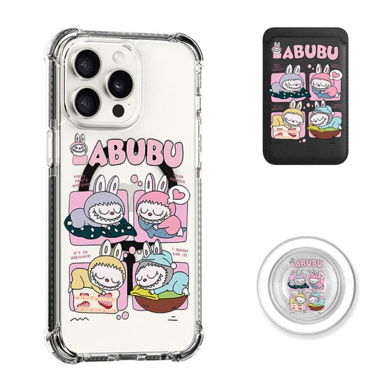 Labubu Let's sleep together Design shockproof Magsafe Case