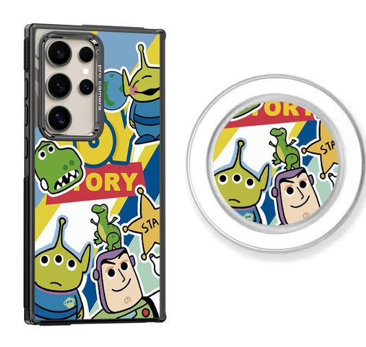 Toy Sotry Buzz&Alien Design Magnetic Samsung Galaxy Phone Case