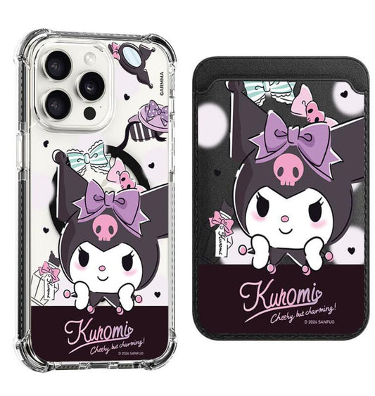 kuromi Bow hairpin Design shockproof Magsafe Case