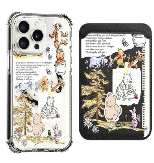 Winnie the Pooh colored pencil drawing Design shockproof Magsafe Case