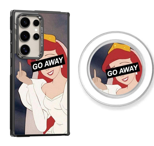 Go Away Ariel Design Magnetic Samsung Galaxy Case