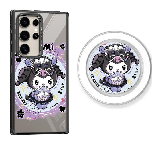 Lovely Kuromi Design Magnetic Samsung Galaxy Phone Case