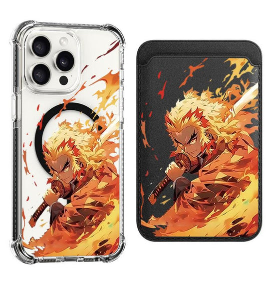 Demon Slayer-Rengoku Kyoujurou Design shockproof Magsafe Case