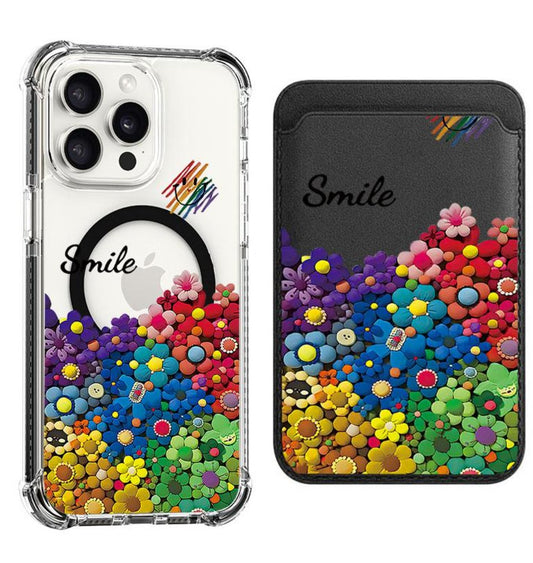 Smile Colorful flowers Design shockproof Magsafe Case