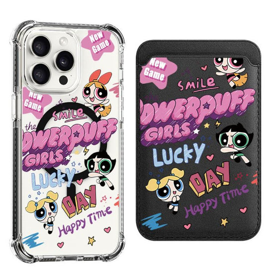 The Powerpuff Girls Pink Title Design shockproof Magsafe Case