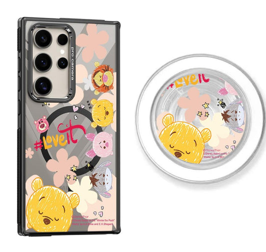 Winnie the Pooh and Friends Design Magnetic Samsung Galaxy Phone Case