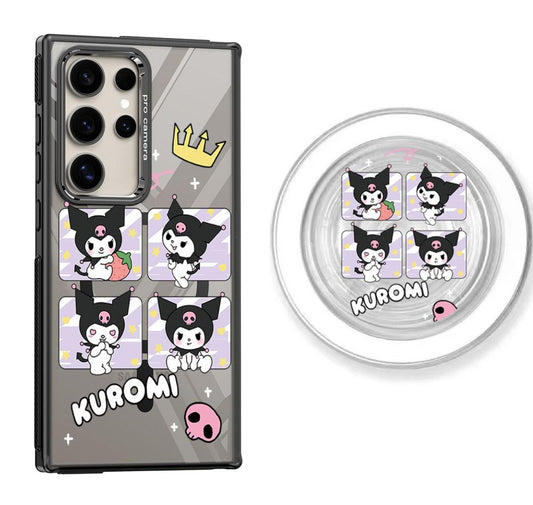 Four-Panel Kuromi Design Magnetic Samsung phone Case