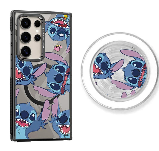 Stitch bluffing Design Magnetic Samsung Galaxy Phone Case