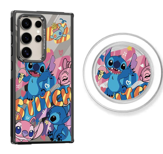 Stitch&Angel Design Magnetic Samsung Galaxy Phone Case