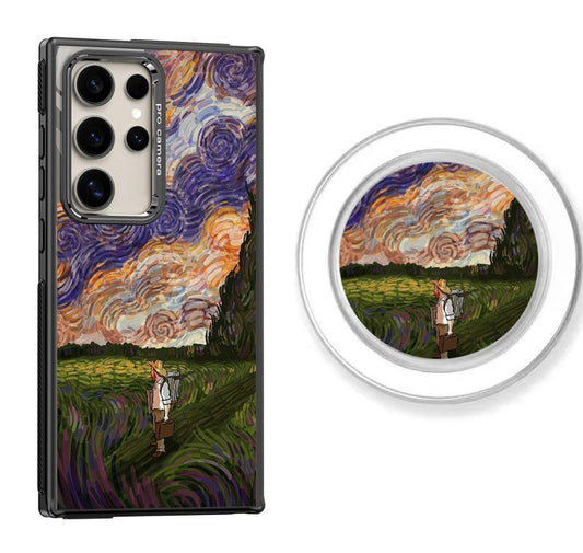 Back View in the Fields Design Magnetic Samsung Galaxy Case