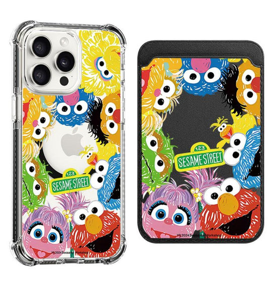 Colorful Sesame Street Design shockproof Magsafe Case