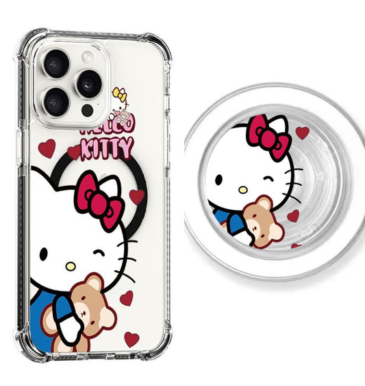 Hello Kitty with Bear Design  shockproof Magsafe Case