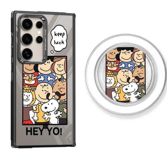 Snoopy Family Design Magnetic Samsung Galaxy Phone Case