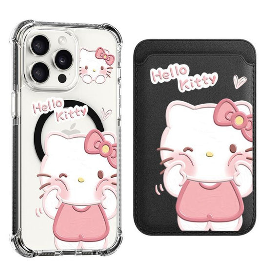 Pinch Hello Kitty's Face Design shockproof Magsafe Case