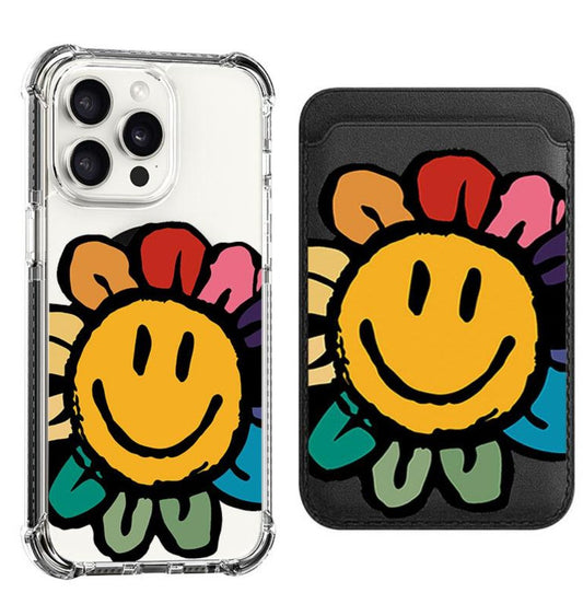 Smile Sun Flower Design shockproof Magsafe Case