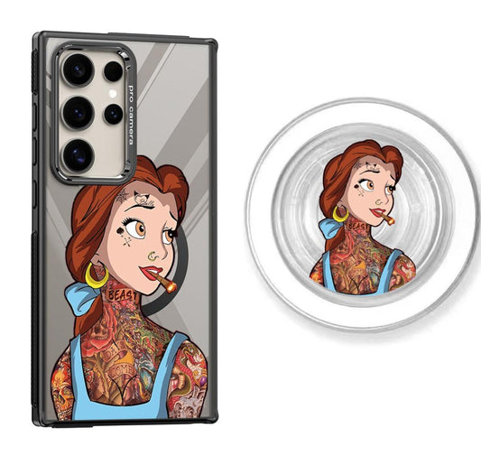 Tattooed Bell Design Magnetic Samsung Galaxy Case