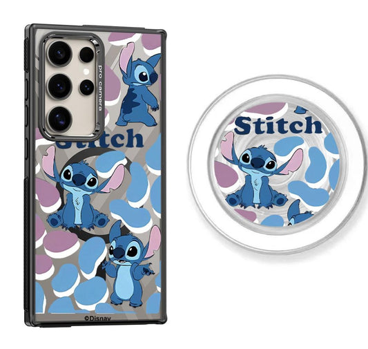 Stitch Leopard print Design Magnetic Samsung Galaxy Phone Case