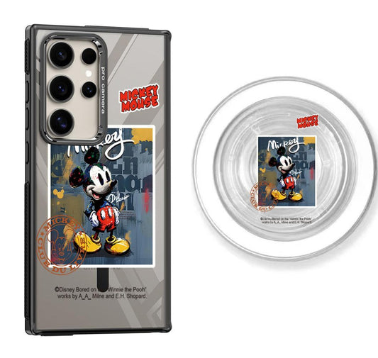 Mickey Mouse oil painting Design Magnetic Samsung Galaxy Phone Case