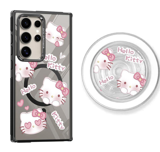 Love Eyes Hello Kitty Design Magnetic Samsung Galaxy Phone Case