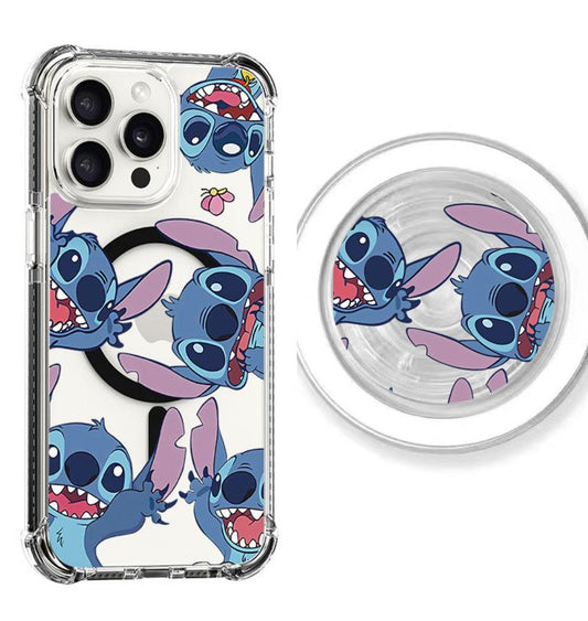 Stitch bluffing Design shockproof Magsafe Case