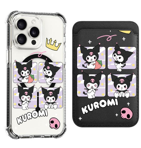 Kuromi Small Crown Design shockproof Magsafe Case